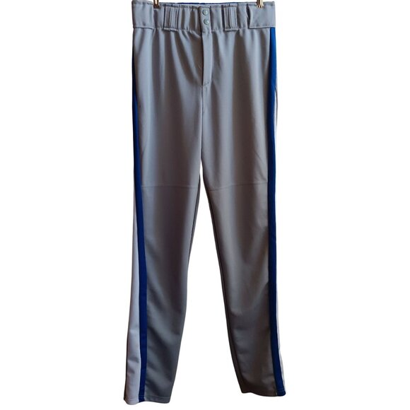 32x34 Vintage 1980's Mens Baseball Pants With Blue Stripes & Button Closure - Picture 3 of 5